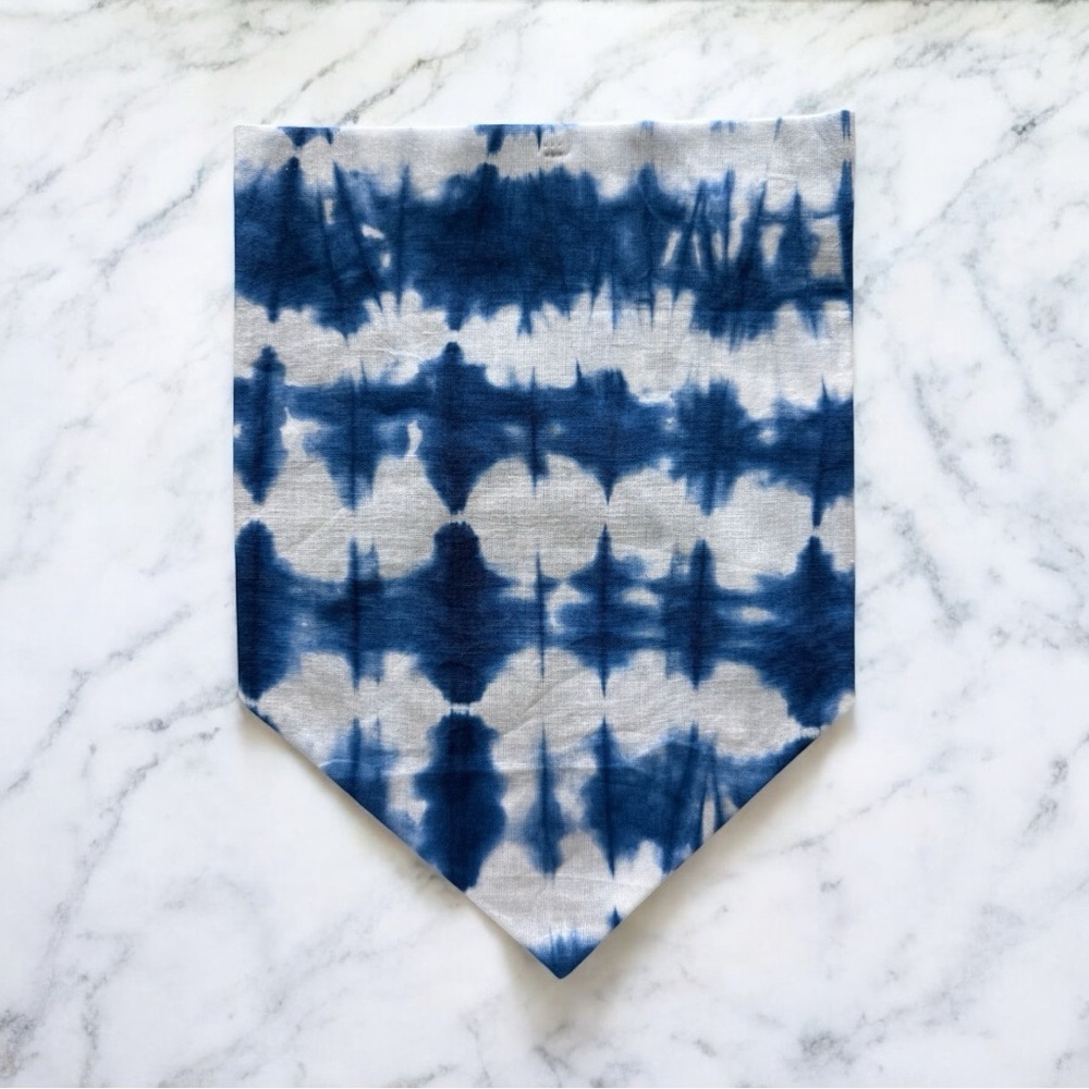 DOG Bandana - Blue Tie Dye - Size L Large